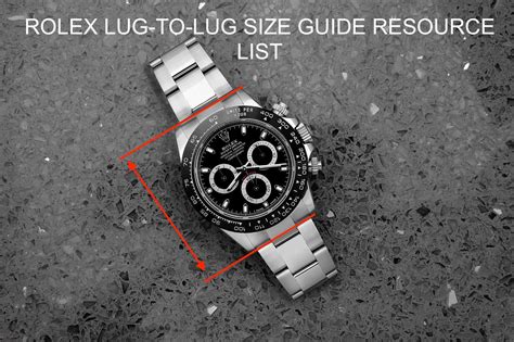 rolex crystal size chart|Rolex lug to measurements.